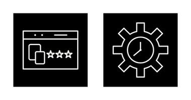 Website Promotion and Time Optimization Icon vector