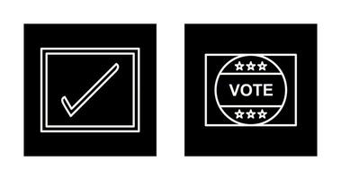 Checkbox and Vote Sticker Icon vector