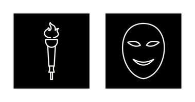 Museum Torch and Ancient Icon vector