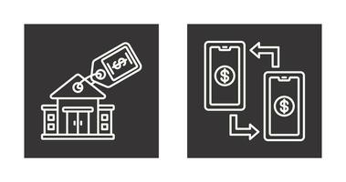 alquiler y transacción icono vector