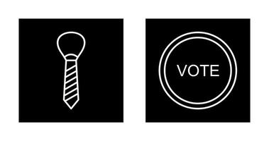 Tie and Vote Link Icon vector