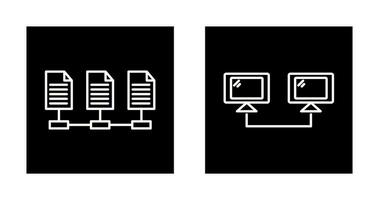 Connectesd Systems and Network Files Icon vector