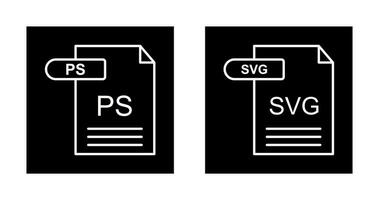 PS and SVG Icon vector