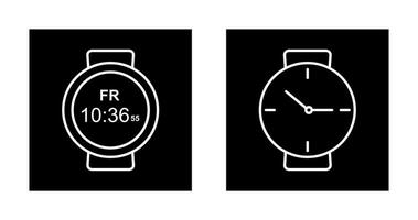 Deportes reloj y muñeca reloj icono vector