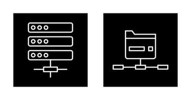 Server and Network Icon vector