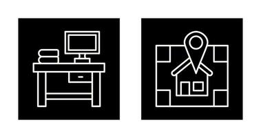 Table and Navigator Icon vector