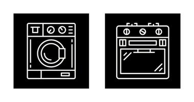 Washing Machine and Stove Icon vector