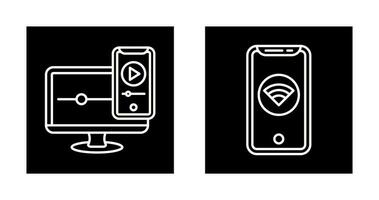 WIFI and Responsive Icon vector