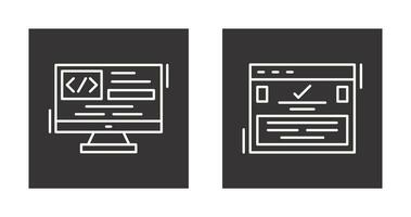 Coding and Complete Icon vector