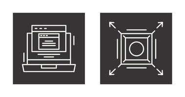 Pop Up and Maximize Icon vector