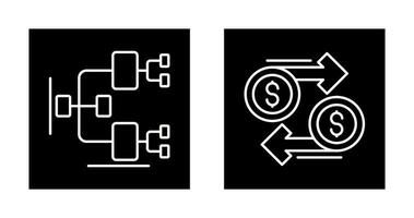 Chart and Dollar Icon vector