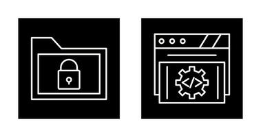 Folder and Development Icon vector