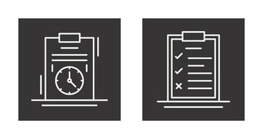 Time Management and Checklist Icon vector