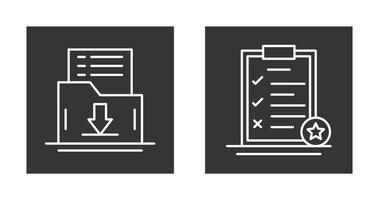 Save List and Task List Icon vector