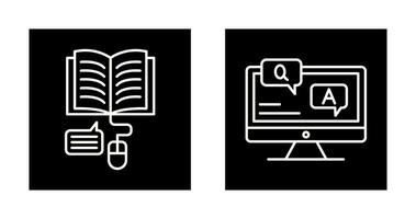 Online Learning and Faq Icon vector