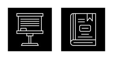 Board and Book Icon vector
