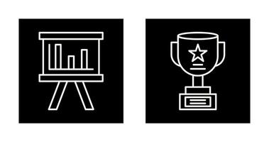 Board and Trophy Icon vector