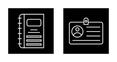 Notebook and CardSnack and Money Icon vector