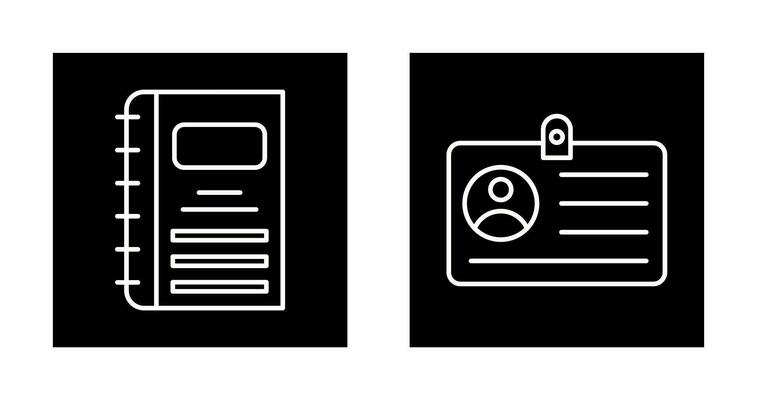 Notebook and CardSnack and Money Icon
