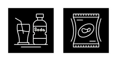 Soda and Snack Icon vector