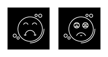 Tired and Upset Icon vector