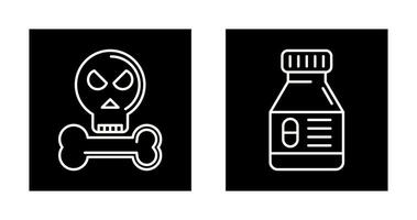 Bones and Medicine Icon vector