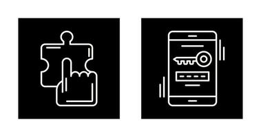 Quick Selection and One Time Password Icon vector
