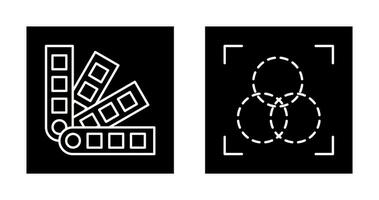 pantone and intersection Icon vector