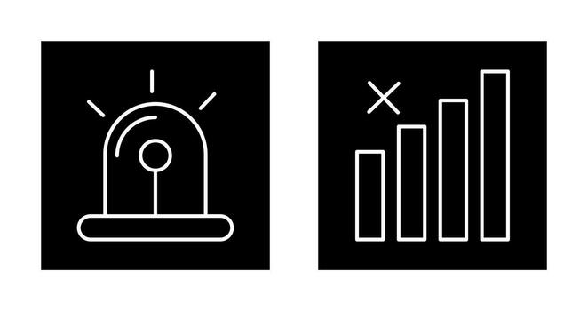 Sire and Block Icon vector