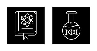 Ciencias y adn icono vector