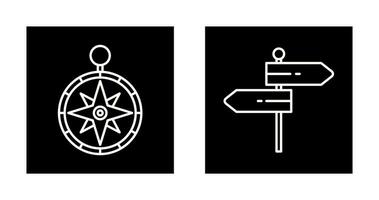 Compass and Direction Icon vector