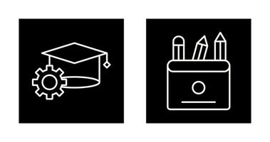 Bachelor and Pencils Icon vector