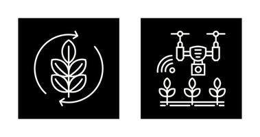 Agronomy and Smart Farm Icon vector