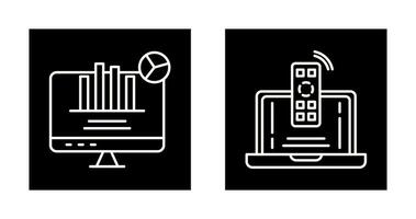 Remote and Analysis Icon vector