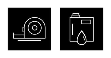 Measuring Tape and Petroleum Icon vector