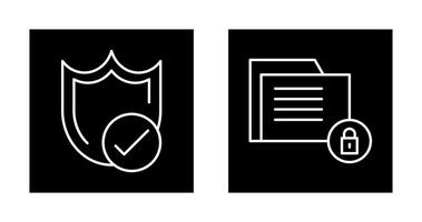 Protection and Data Security Icon vector