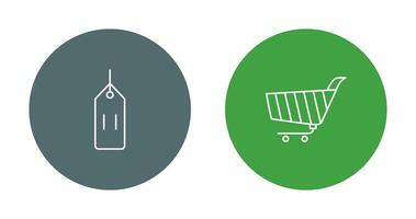 deals and shopping cart Icon vector