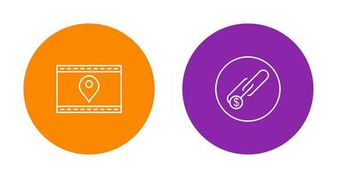 Location Web and Link Sales Icon vector