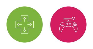 Direction Key and Gaming Control Icon vector