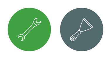 Spanner and Spatula Icon vector