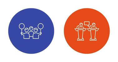 Protest and Debate Icon vector