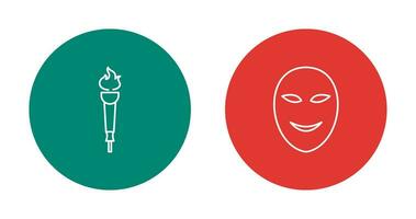 Museum Torch and Ancient Icon vector