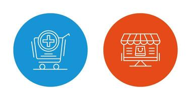 Add to Cart and Online Shopping Icon vector