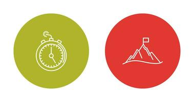 Deadline and Mission Icon vector