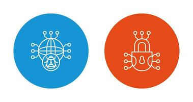 Global Malware and Cyber defence Icon vector