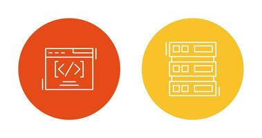 Web Coding ND Server Icon vector