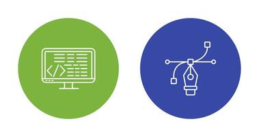 Coding and Vector Icon