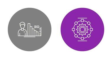 Consulting and Automated  Icon vector