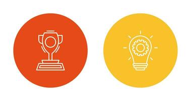 Trophy and Innoation Icon vector