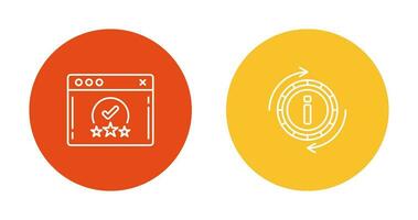 rating and refresh  Icon vector